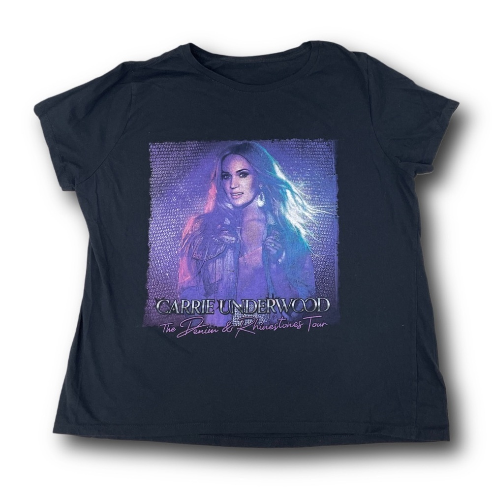 Carrie Underwood Denim & Rhinestones Country Music Tour Band Tee - XL